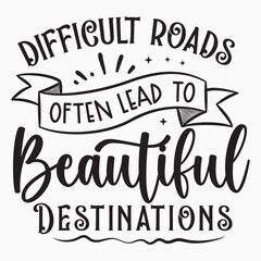 Difficult roads often SVG