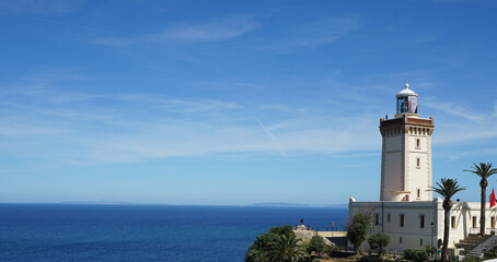 Fototapeta na wymiar Cap Spartel mit Leuchtturm in Marokko