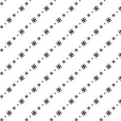 Fototapeta premium Square seamless background of geometric shapes of different sizes and opacity. The pattern is evenly filled with small geometric shapes