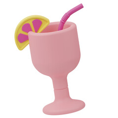 Cocktail mother's day 3D Illustration