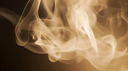 Beautiful abstract light background with puffs of ivory smoke with interesting dramatic backlighting