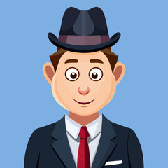 business man in a hat