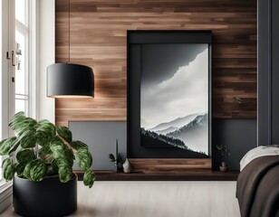 modern living room, modern living room interior AI Generative