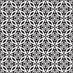 Fototapeta premium Vector seamless models. Modern stylish texture. Composition from regularly repeating geometrical element. Monochrome, simple. Vector illustrations.