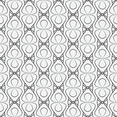 Fototapeta premium Vector seamless pattern. Modern stylish texture. Monochrome, linear abstract background.