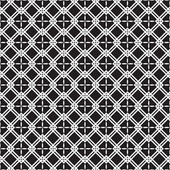 Vector seamless models. Modern stylish texture. Composition from regularly repeating geometrical element. Monochrome, simple. Vector illustrations.