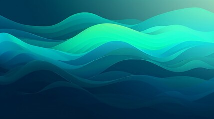 green and blues and white simple smooth gradients in abstract wallpaper. generative AI