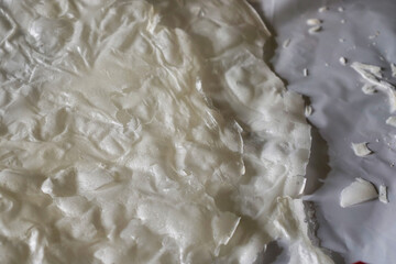 Turkish Dessert Made in Ramadan Dried Güllaç