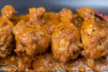 Chicken curry or masala, indian style chicken curry