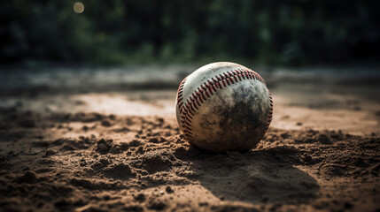 Fototapeta na wymiar Outdoor baseball, Generative Ai