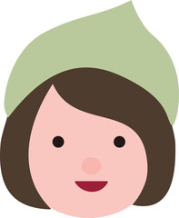 Cute hijab housewife avatar icon