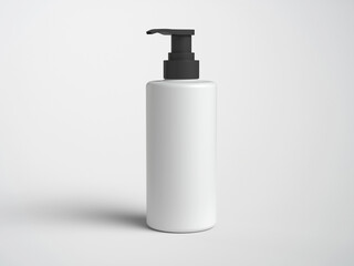 cosmetic shampoo dispenser bottle mock-up. 3d render