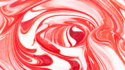 Red and white mix like a marble texture for a background.