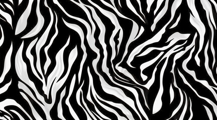 Abstract hypnotic pattern with black-white striped lines. Psychedelic background. Op art, optical illusion. Modern design, graphic texture. Generative AI