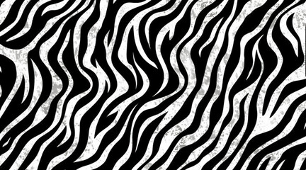 Fototapeta na wymiar Abstract hypnotic pattern with black-white striped lines. Psychedelic background. Op art, optical illusion. Modern design, graphic texture. Generative AI