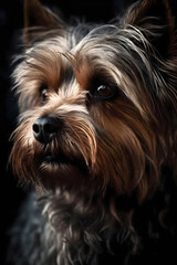 Naklejka na ściany i meble yorkshire terrier portrait