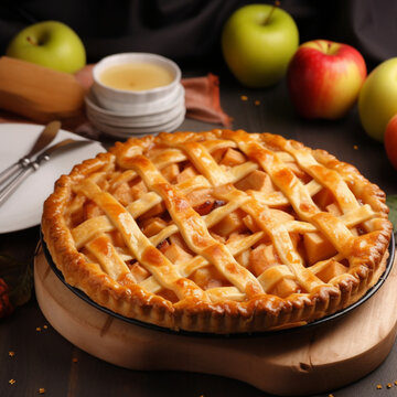 Homemade American Apple Pie