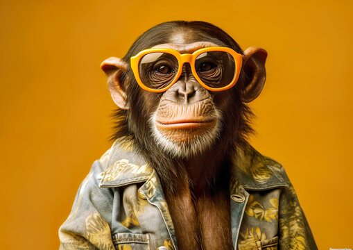 Monkey Sitting On Railing Funny Pose स्टॉक फ़ोटो 1381134038 | Shutterstock