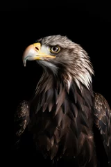 Foto op Plexiglas Studio portrait of an eagle - Generative AI © Zerbor