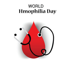 Vector illustration of a Background for World Hemophilia Day.