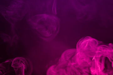 Rainbow abstract light texture smoke background. Colorful smoke on a black background