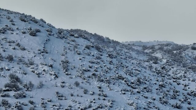 Mount Hermon near Syria Lebanon Border , aerial 