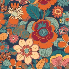 Gordijnen Floral pattern © Hex
