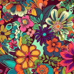 Badezimmer Foto Rückwand Floral pattern © Hex