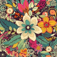 Tapeten Floral pattern © Hex