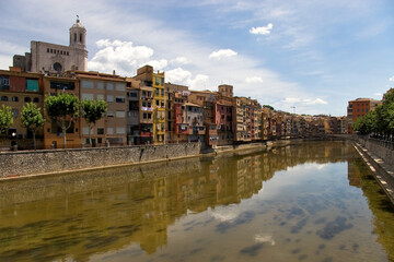 Fototapeta premium Girona Spain cityscape