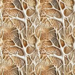 White bone sponge anatomy structure. AI generative illustration.