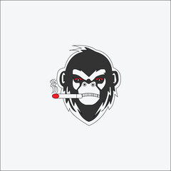 gorila head stylized