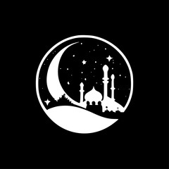Ramadan | Minimalist and Simple Silhouette - Vector illustration