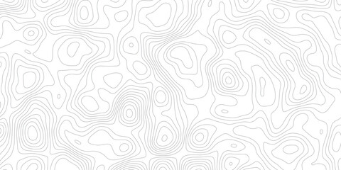 Topographic map background geographic line map with elevation assignments. Modern design with White background with topographic wavy pattern design.paper texture Imitation of a geographical map shades