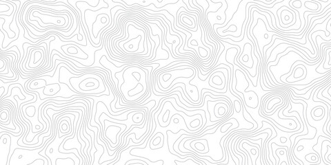 Topographic map background geographic line map with elevation assignments. Modern design with White background with topographic wavy pattern design.paper texture Imitation of a geographical map shades