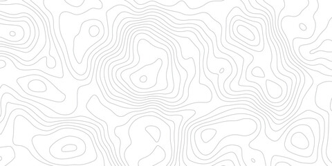 Topographic map background geographic line map with elevation assignments. Modern design with White background with topographic wavy pattern design.paper texture Imitation of a geographical map shades