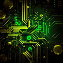 Obraz premium circuit board Futuristic Hi-Tech Scifi Background for Creative Designs