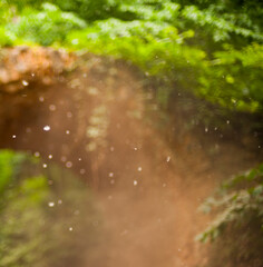 abstract background with rain snow out of focus with beautiful bokeh