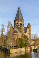 Fototapeta na wymiar Temple Neuf in Metz
