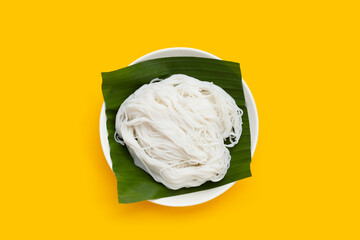 Fototapeta premium Thai rice noodles. Asian cuisine