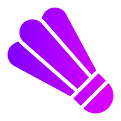 shuttlecock gradient icon
