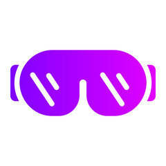 ski goggles gradient icon