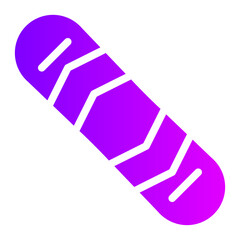 snowboard gradient icon
