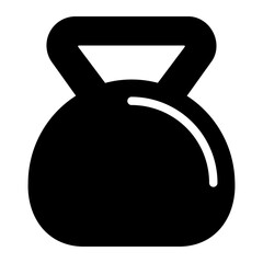 kettlebell glyph icon