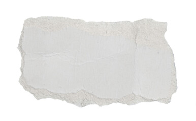 a white piece of paper on an isolated white background