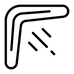 Obraz premium boomerang line icon