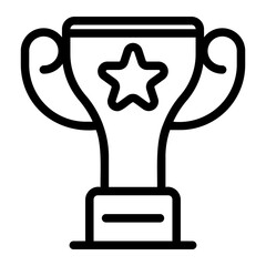 trophy line icon