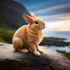 Rabbit on the rocks