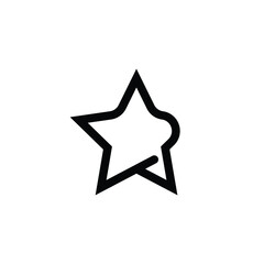 Simple star logo template vector. Minimalist star logo design concept