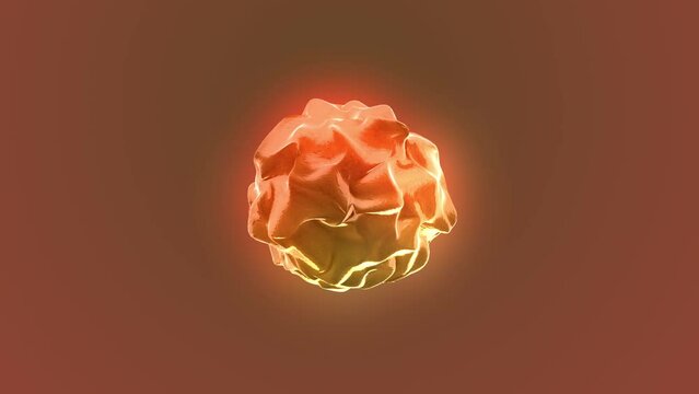 Sphere made of neon rounds. Multi segment red rose.Trapcode TAO Rose Animation.